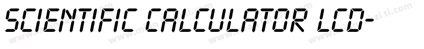Scientific Calculator LCD字体转换
